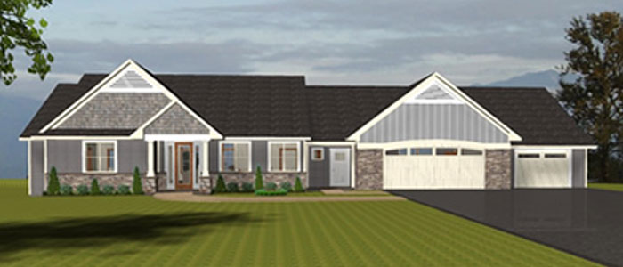 Jeremy Voigt Construction custom home designer and general contractor Wausau area Parade of Homes 2016 rendering